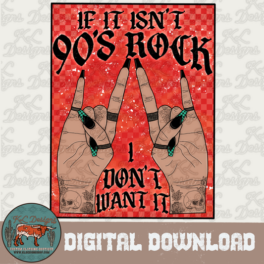 Red 90’s Rock - Digital Download