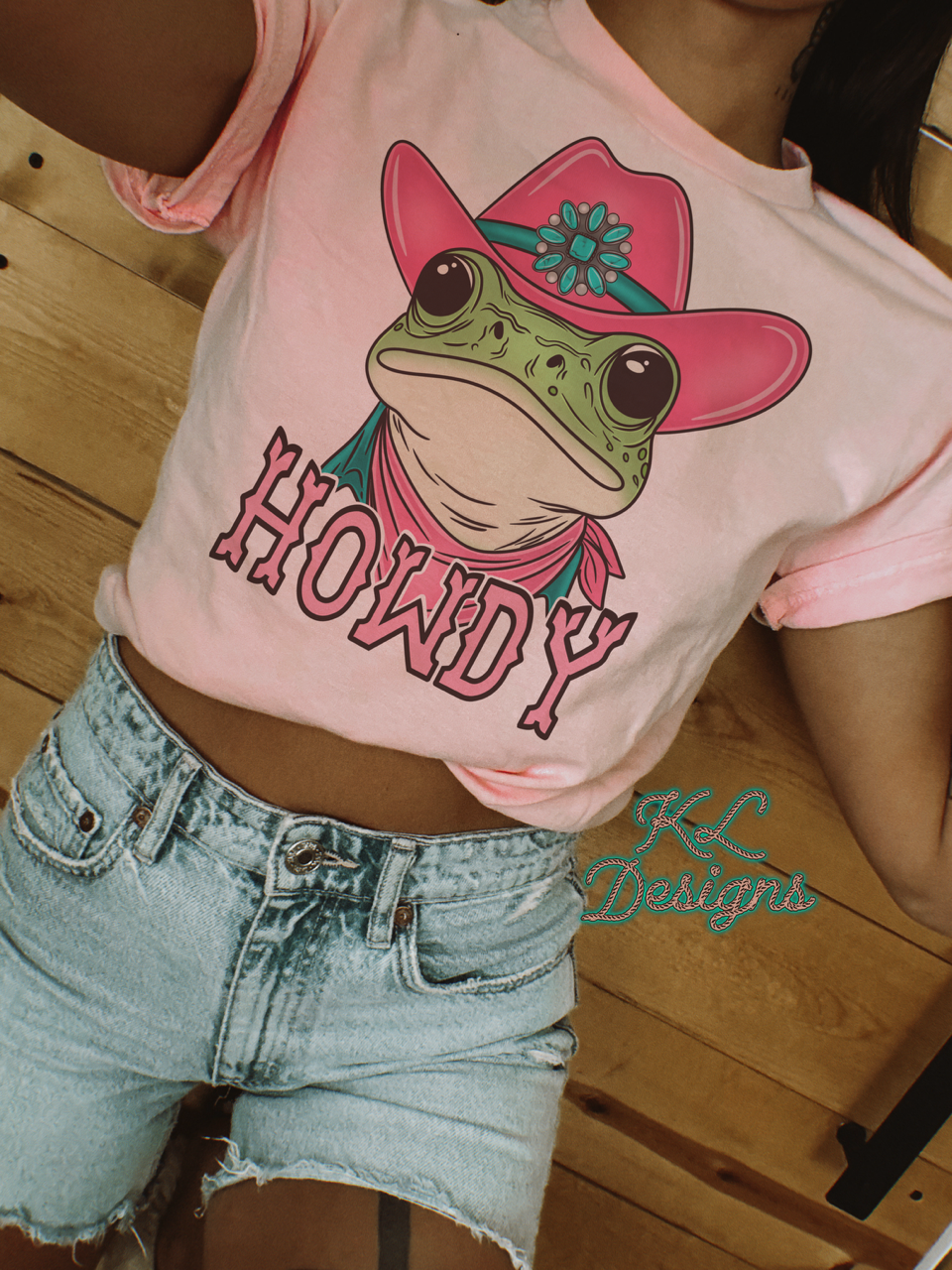 Howdy Cowgirl Frog (sublimation)