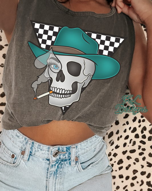 Smokey Spade Cowgirl Skellie Tank - (preorder)