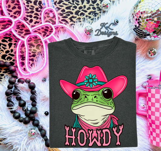 Cowgirl Howdy Frog (preorder)