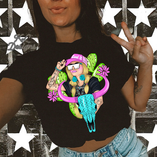 Cool It Bull Skull Cowgirl (preorder)