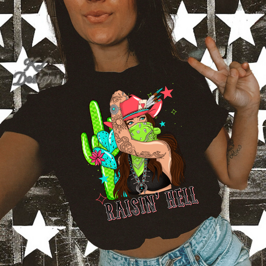 Raisin’ Hell Cactus Cowgirl (preorder)