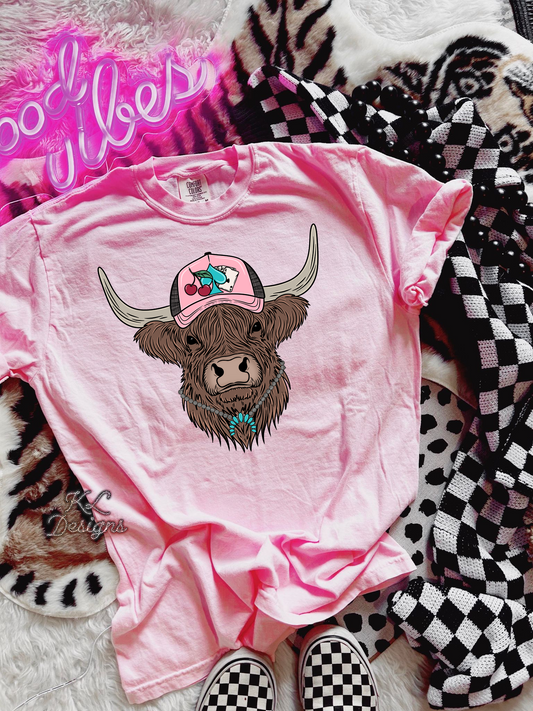 Pink Cherry Trucker Hat Highland (preorder)