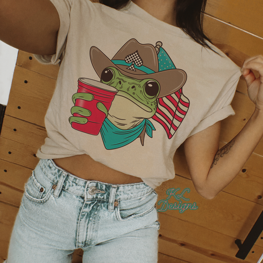 Patriotic Cup Frog (sublimation)