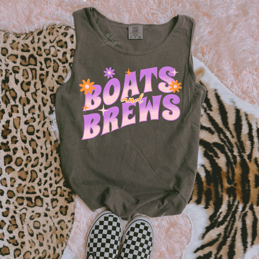 Boats & Brews Retro Tank - (preorder)