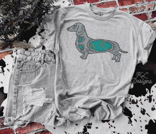 Turquoise Dachshund Jewel (sublimation)