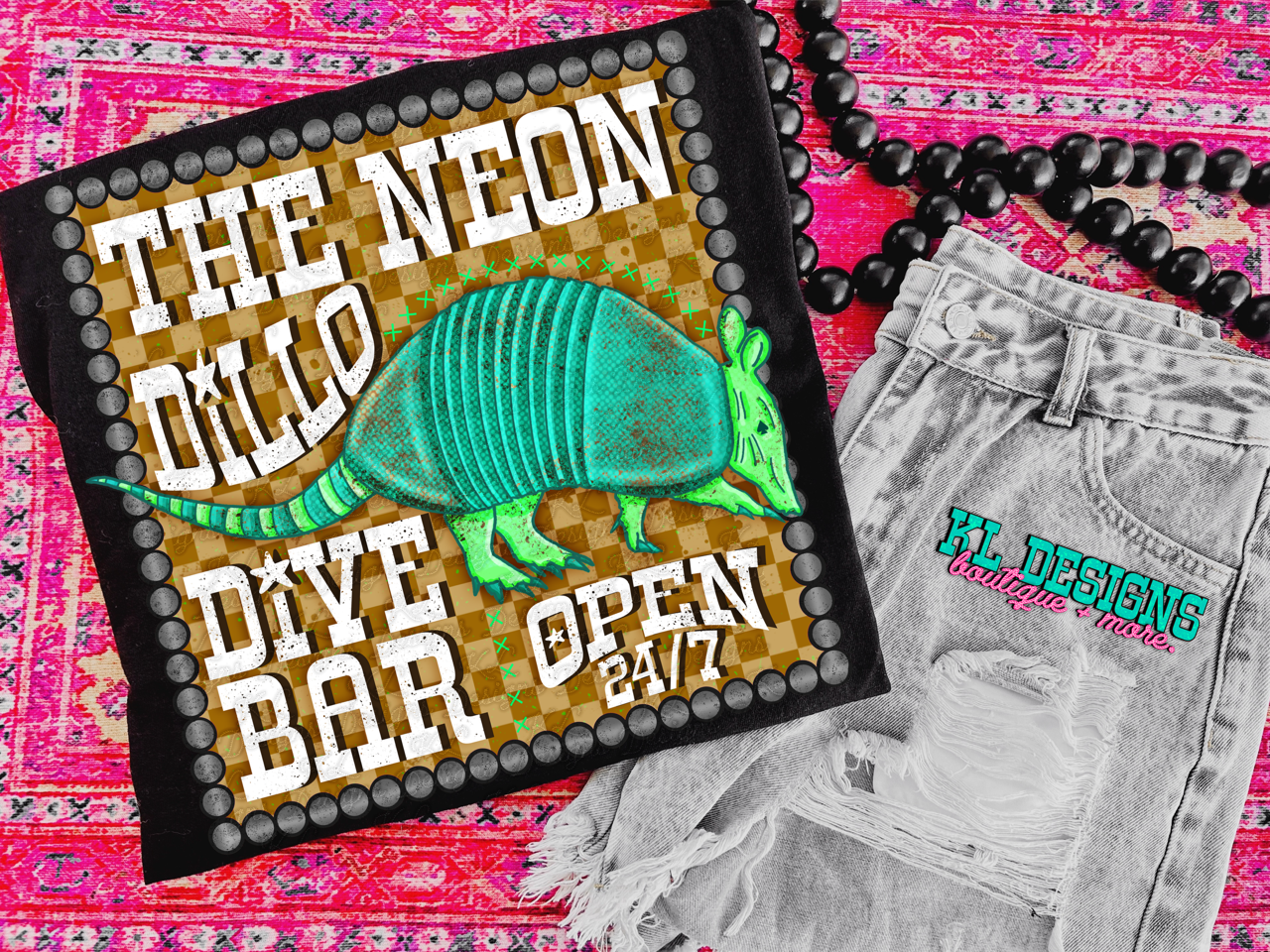 Neon Dillo Dive Bar - Digital Download