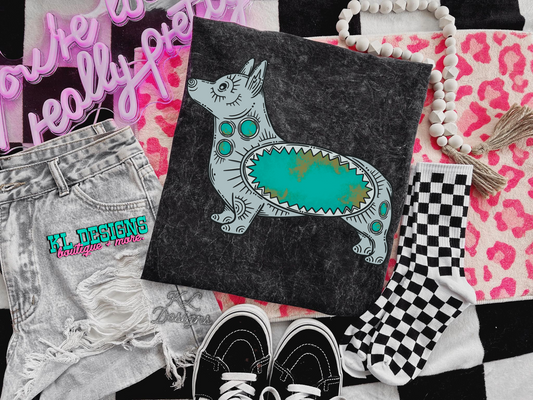 Turquoise Corgi Jewel (preorder)