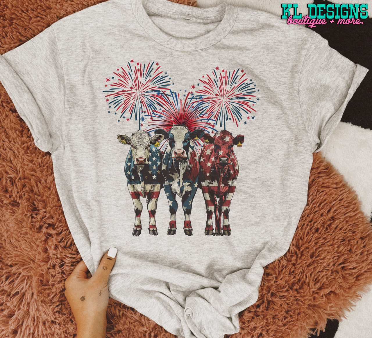 Patriotic Firework Cows