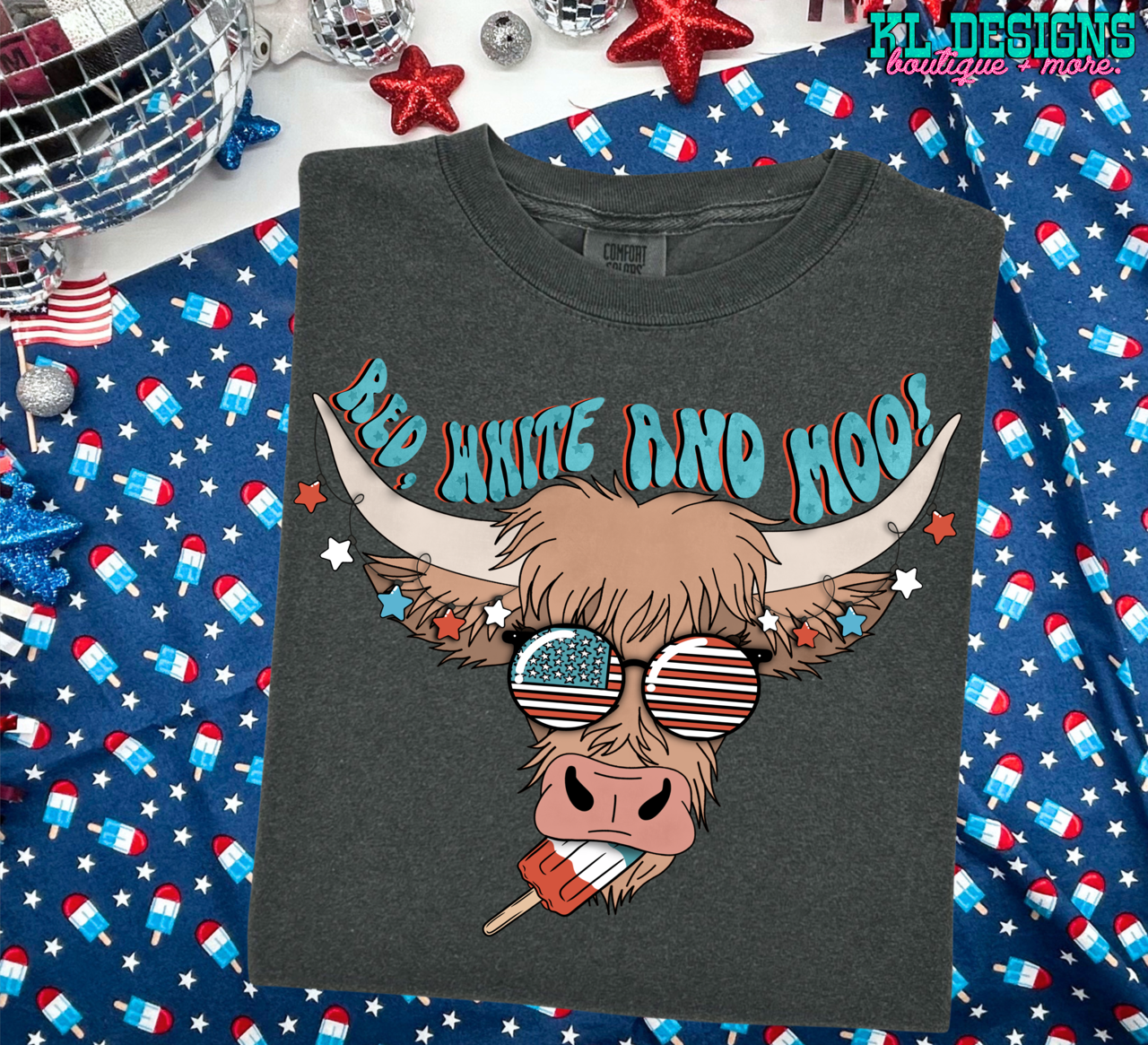 Red White Moo Highland