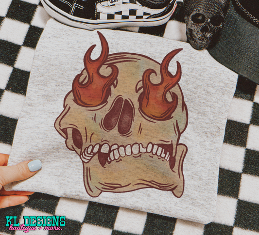 Seeing Fire Skull (sublimation)