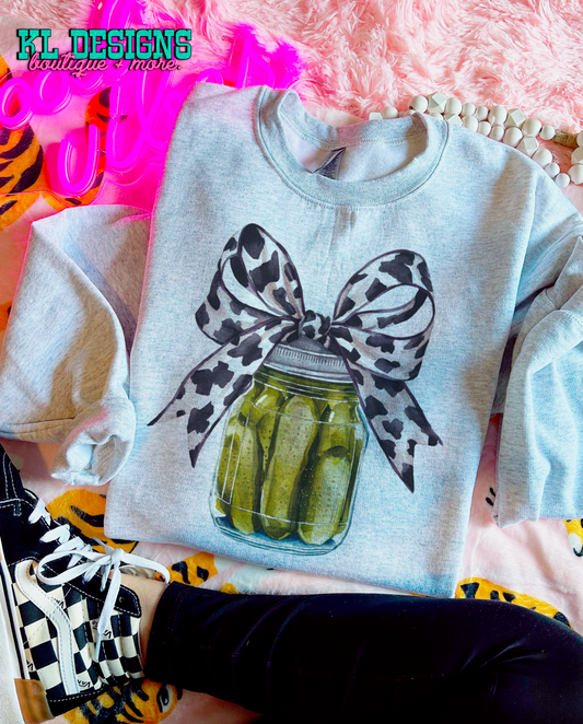 Cow Bow Pickle Jar (sublimation)