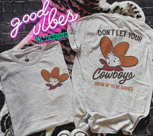Retro Grow Up To Be Babies - front&back (sublimation)