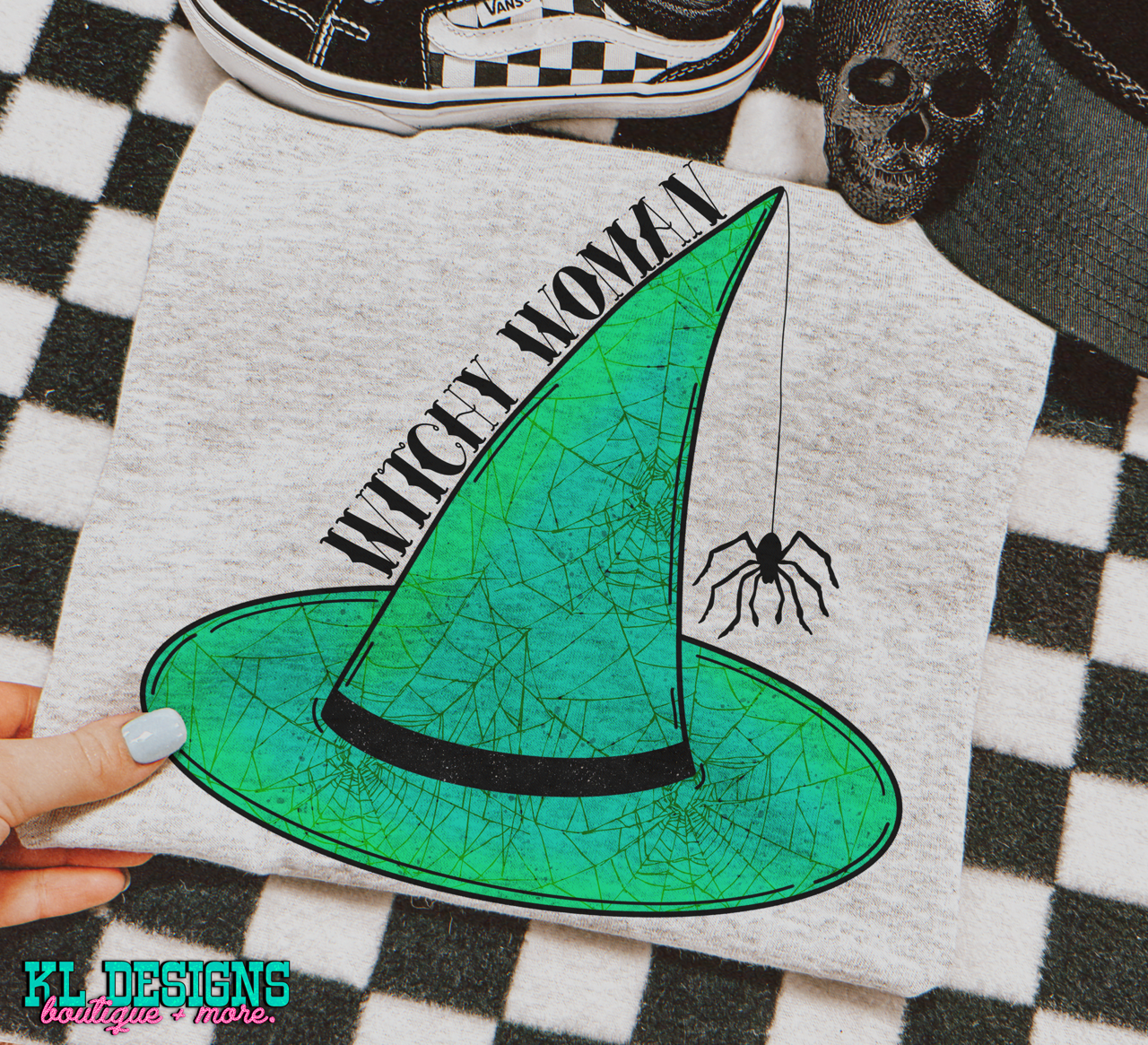 Witchy Hat Woman (teal) | Digital Download