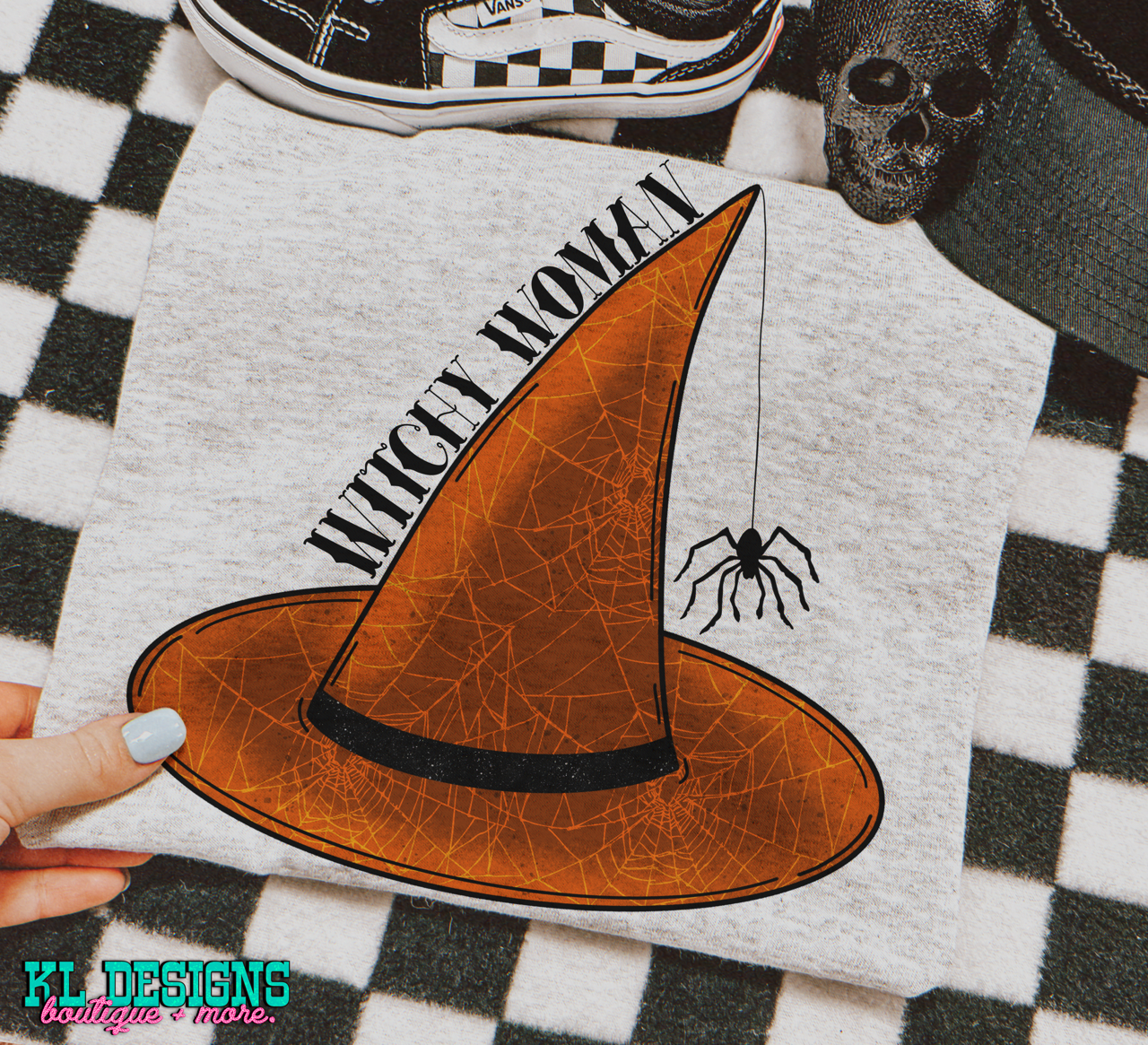 Witchy Hat Woman (orange) | Digital Download