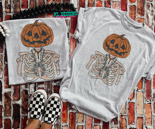 Pumpkin Head Skelly (sublimation)