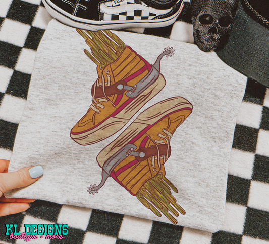 Retro Western Cactus Kicks (sublimation)