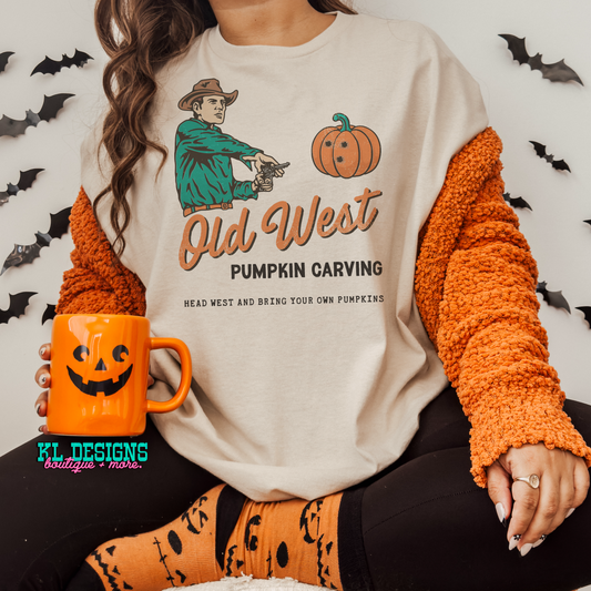 Old West Pumpkin Carving (sublimation)