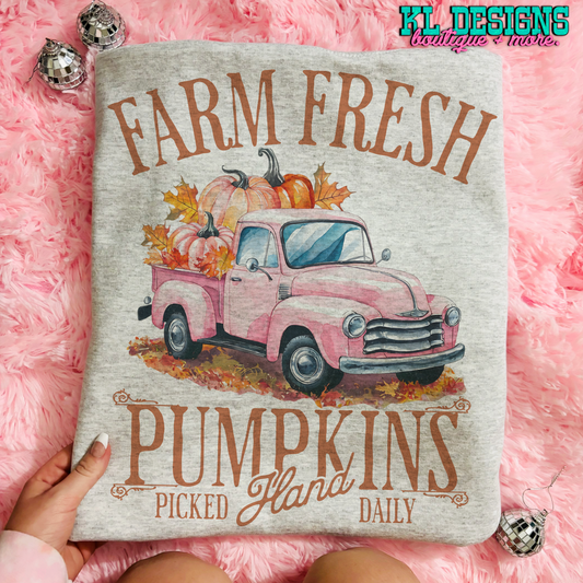 Pink Farm Fresh Pumpkins (sublimation)