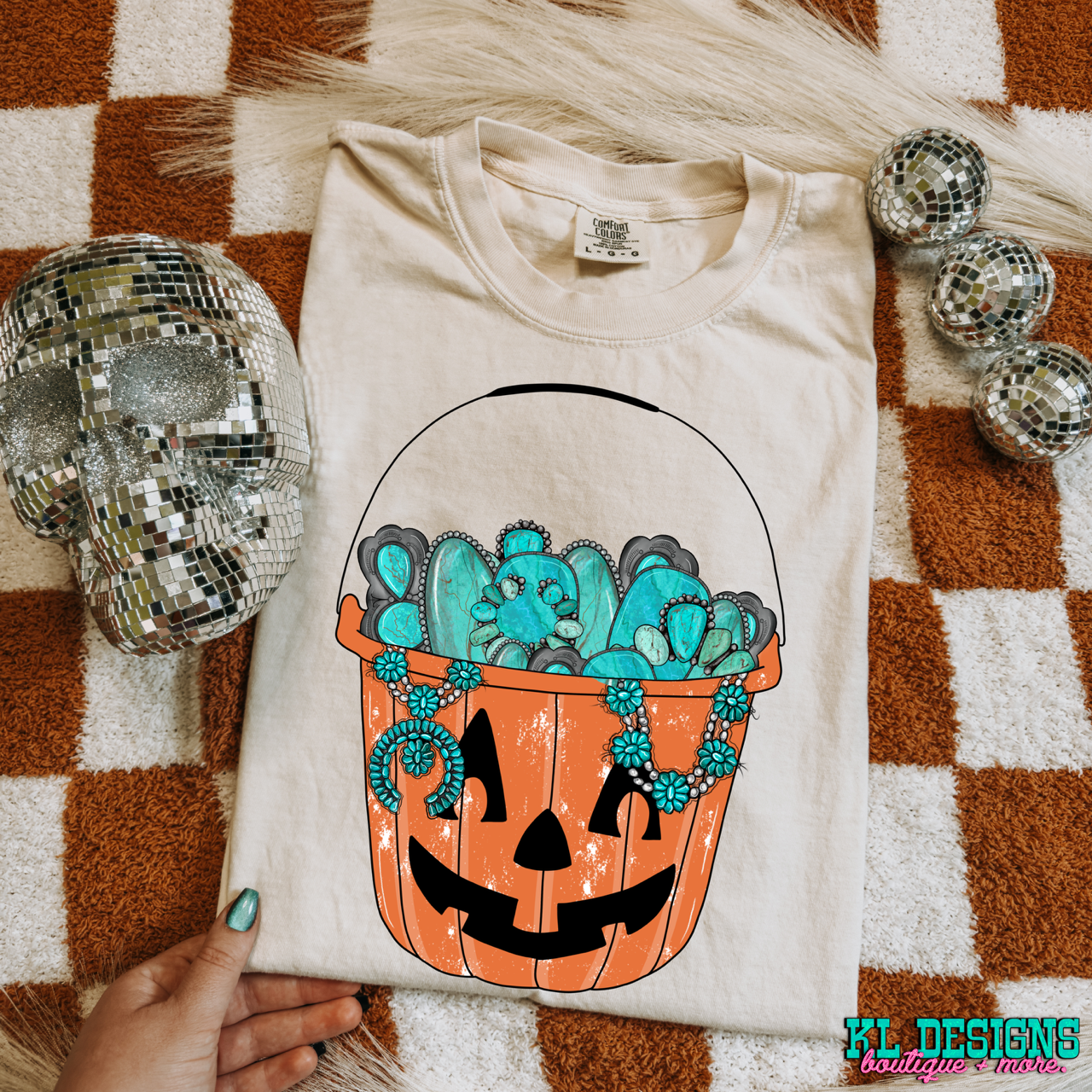 Turquoise Pumpkin Bucket (preorder)