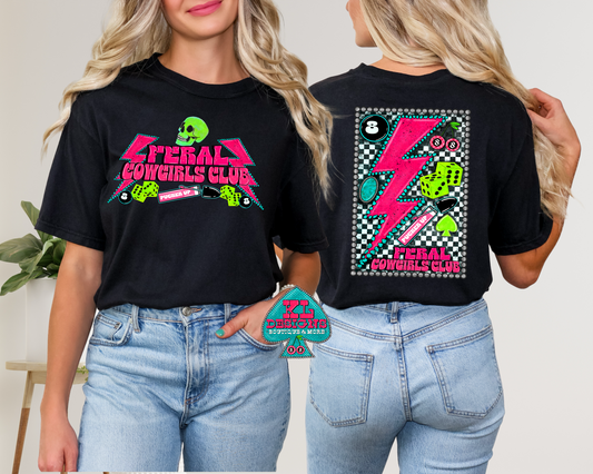 Feral Cowgirls Club - Front & Back