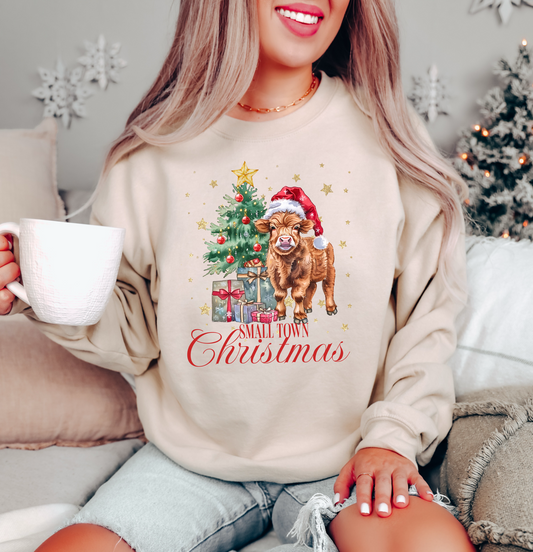 Small Town Christmas Cow