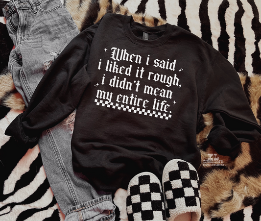 Checkered Rough Life