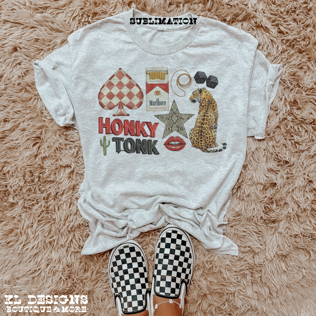 Honky Tonk Leopard Collage