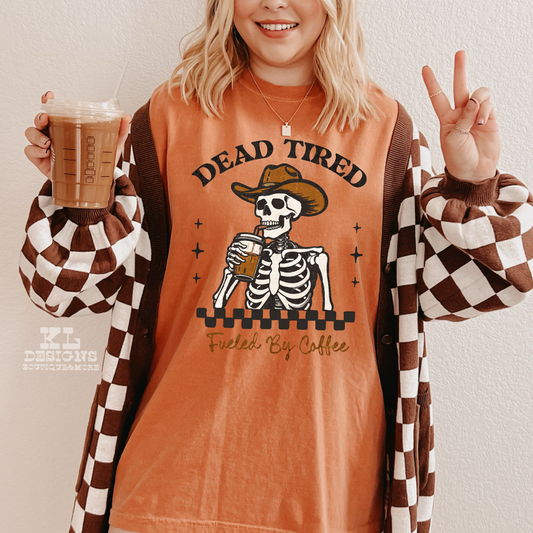 Dead Tired Coffee Cowboy Skull