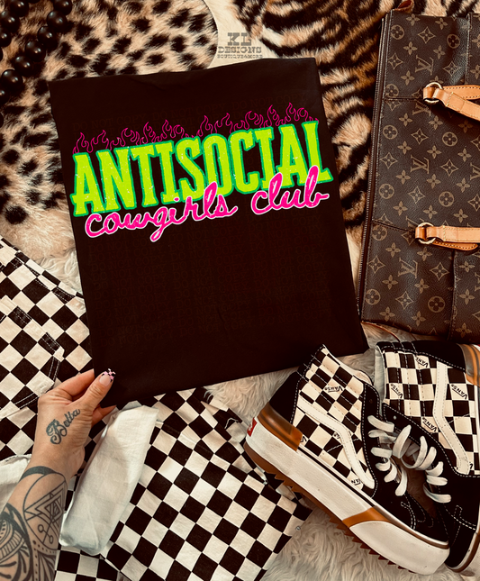 Edgy Antisocial Club Flames (multiple colors)