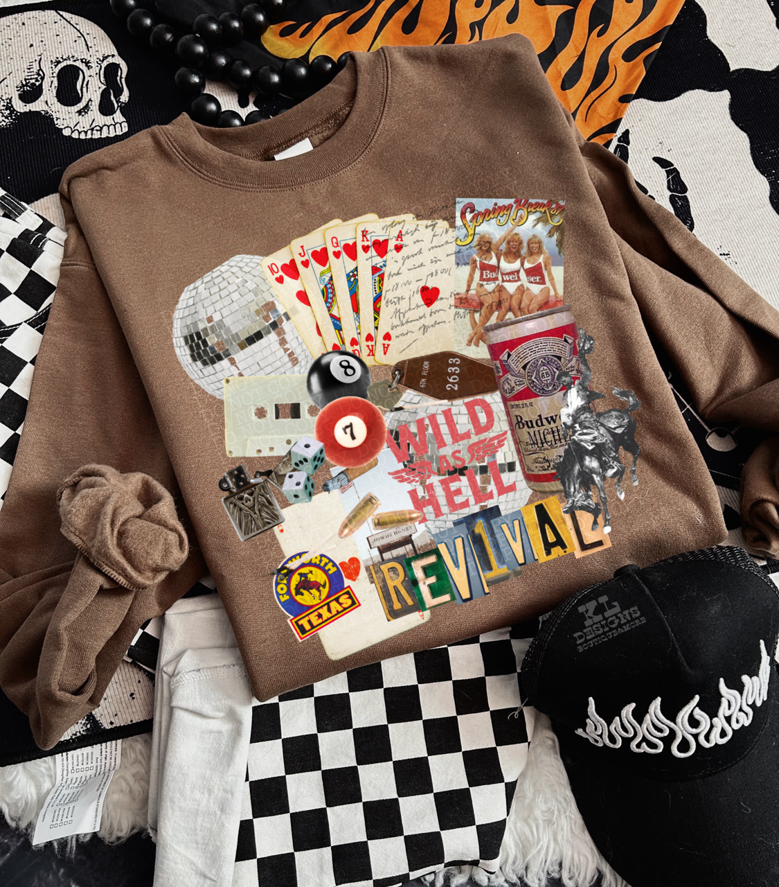 Vintage Wild Night Collage
