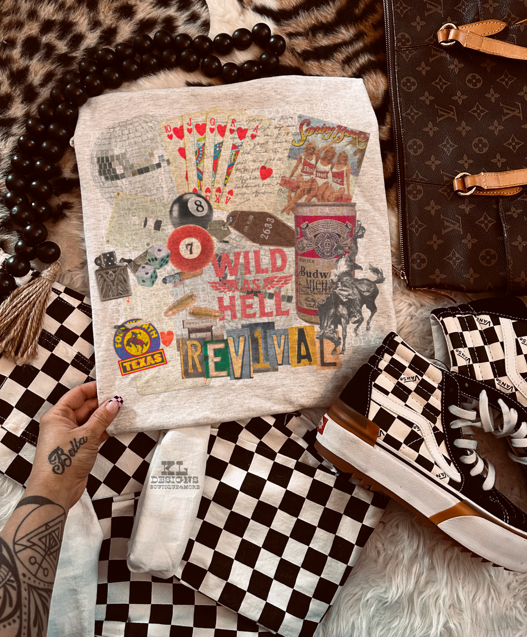 Vintage Wild Night Collage