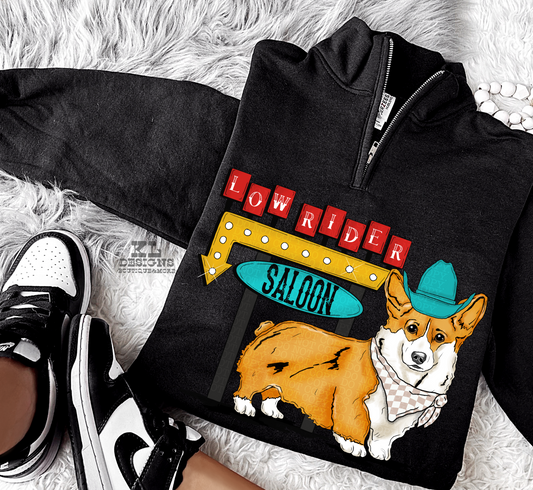 Low Rider Saloon Corgi (Quarter Zip)