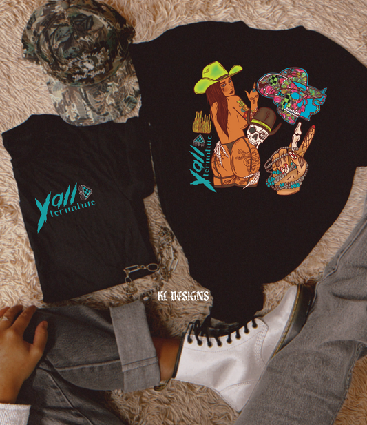 Y’allternative girl collage (front&back)