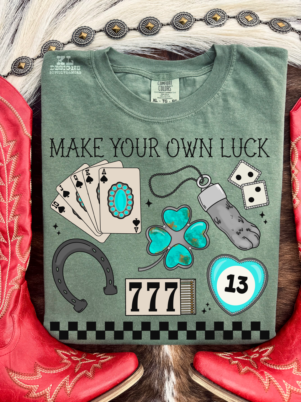 Western Make Your Own Luck Collage (wholesale)