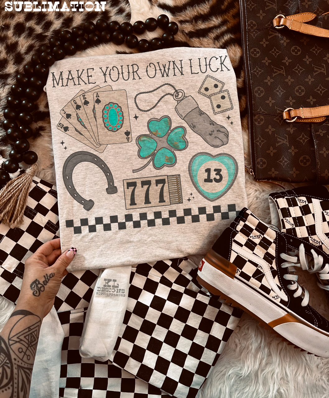 Western Make Your Own Luck Collage (wholesale)