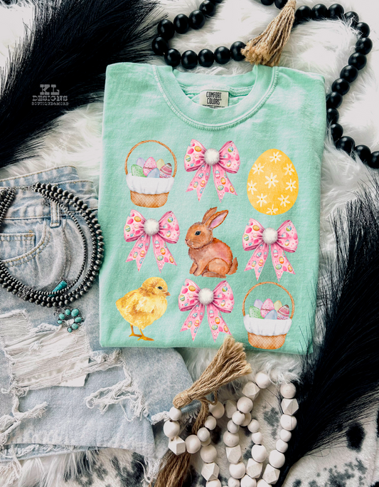 Girly Easter Bow Collage