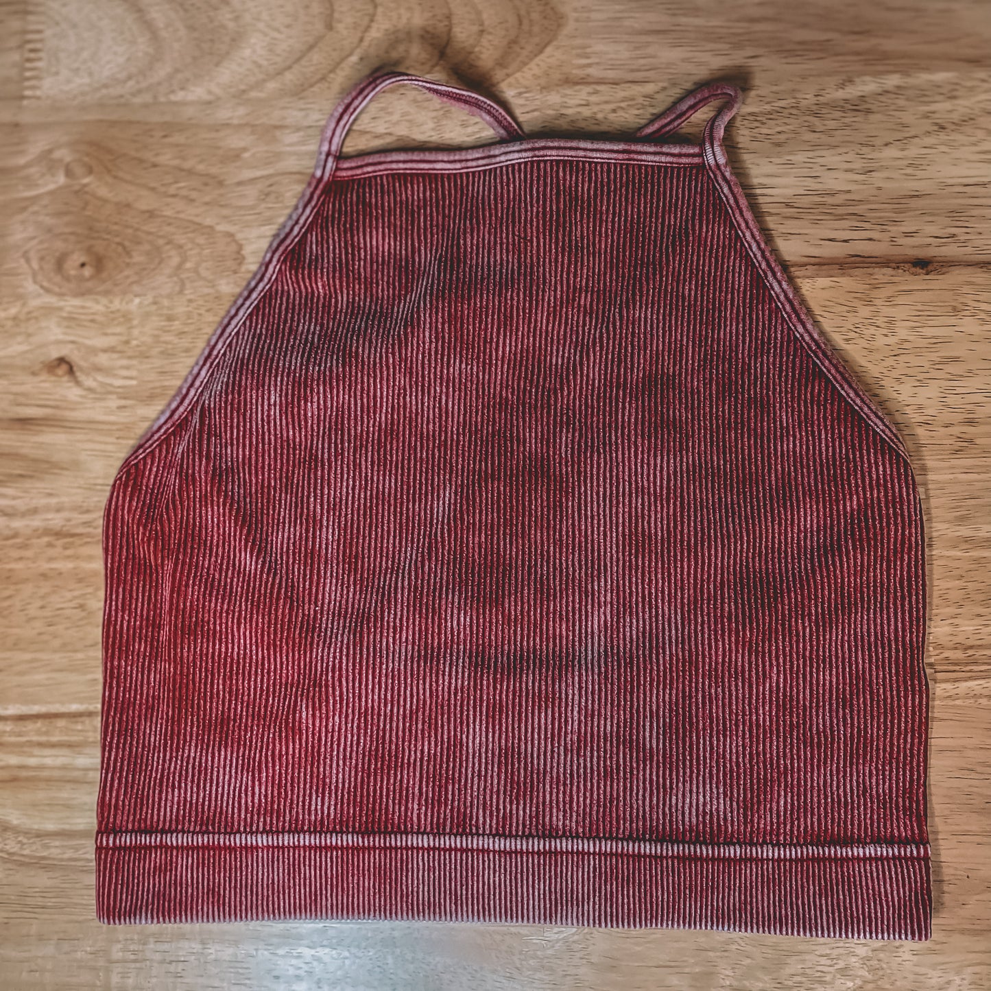 Vintage Washed High Neck Bralette (RTS)