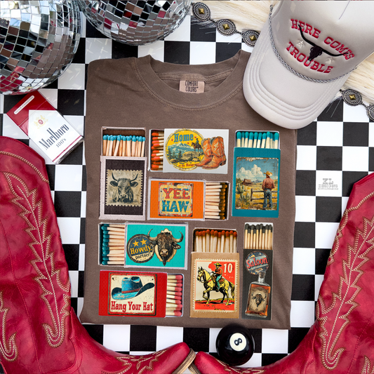 Vintage Western Matchbox Collage (wholesale)