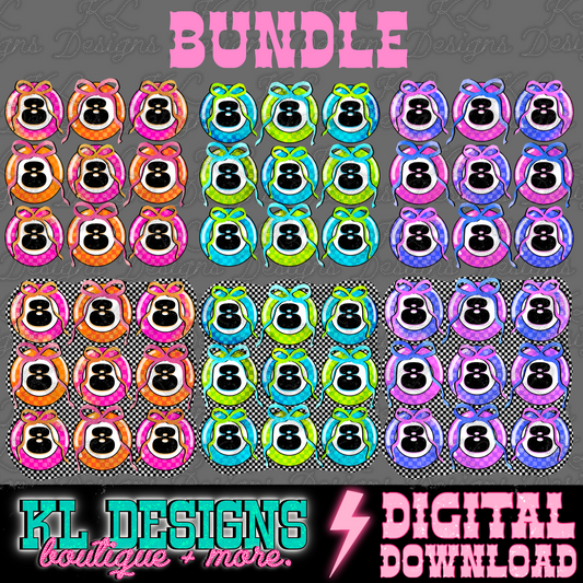 Girly Grunge 8 Balls Bundle | Digital Download