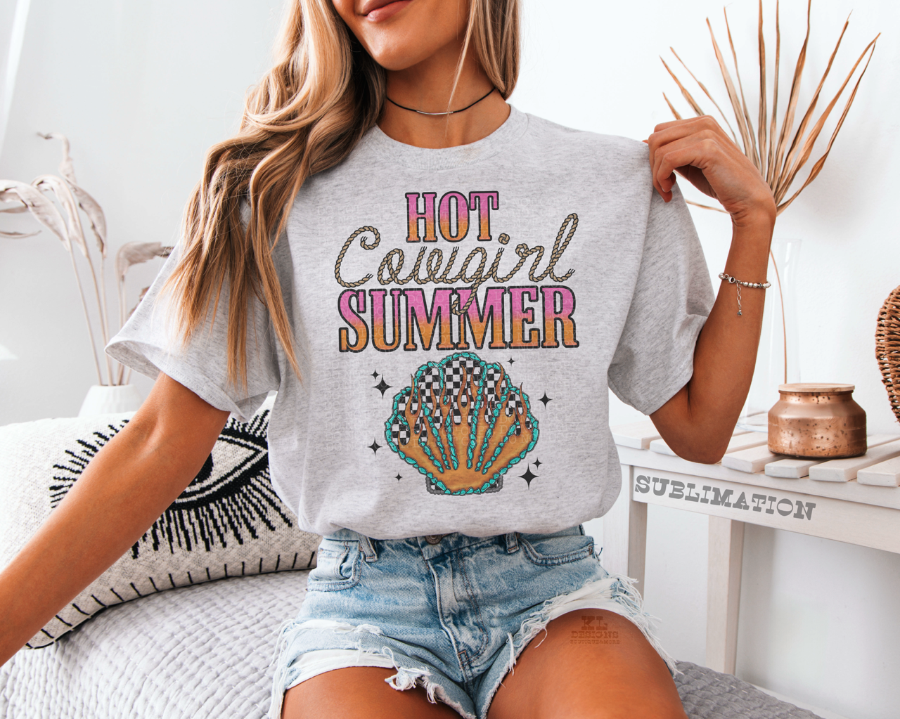 Hot Cowgirl Summer Checkered Shell (wholesale)