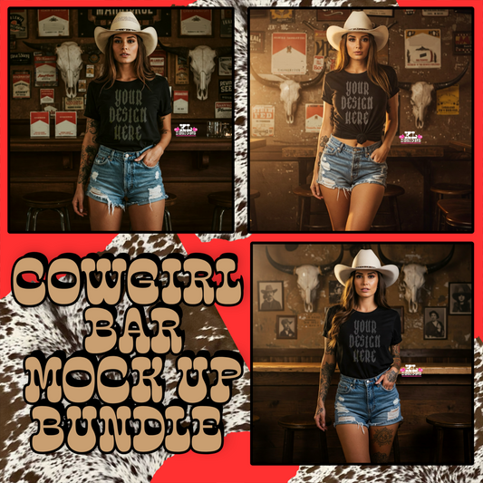Black Tee Cowgirl Mock Bundle