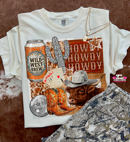 Howdy Highland Disco Collage (wholesale)