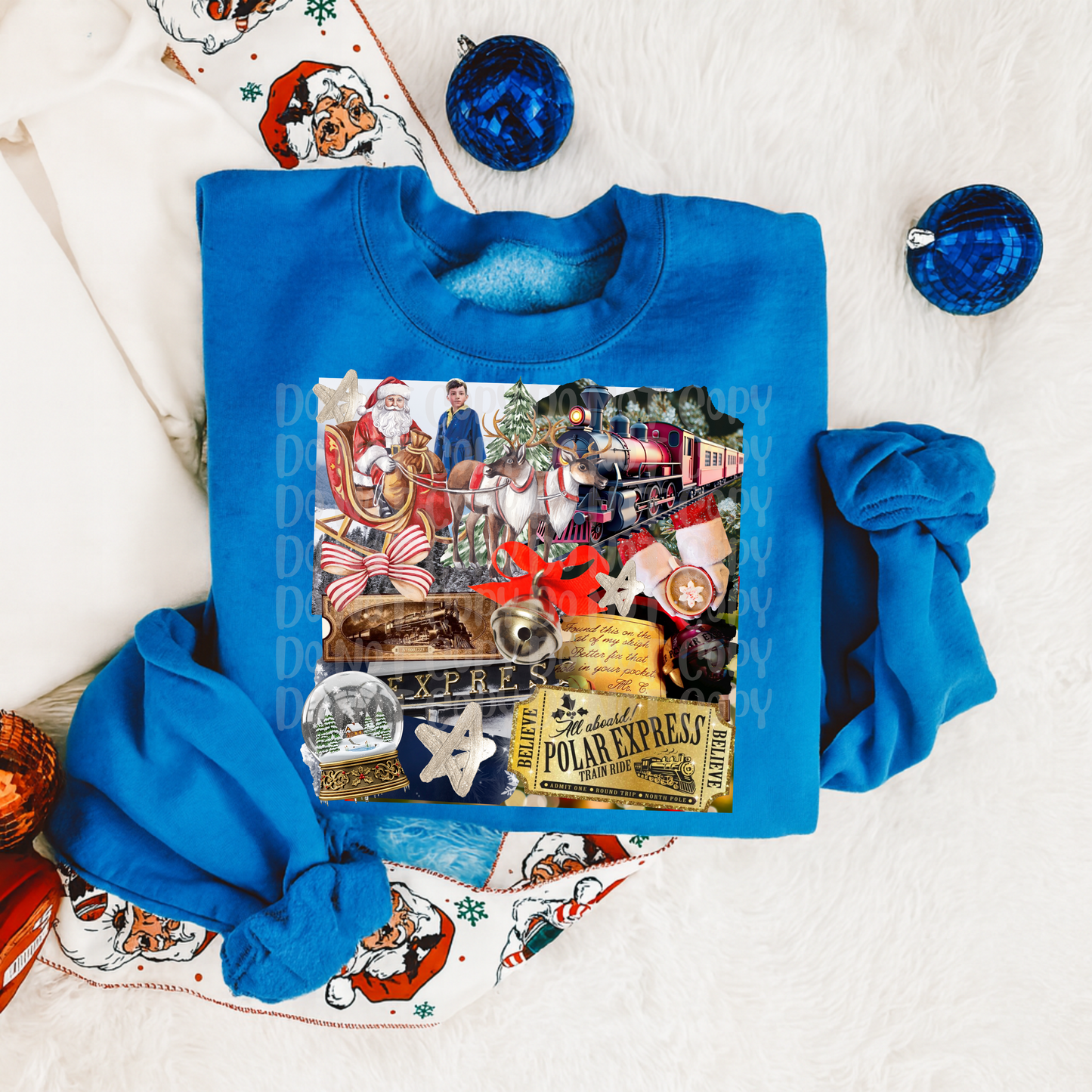 Classic Christmas Collage - TRAIN