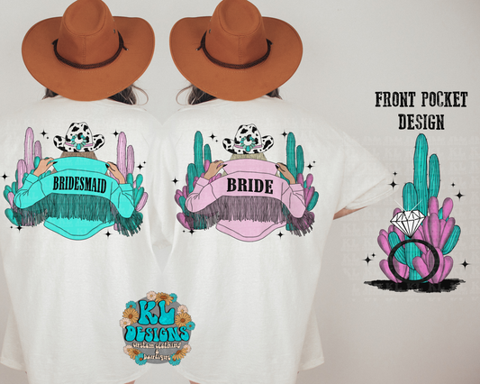 Bride + Bridesmaid Front/Back