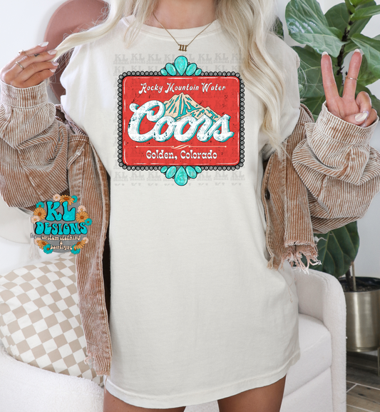 Rocky Mountain Turquoise Tee - Comfort Colors