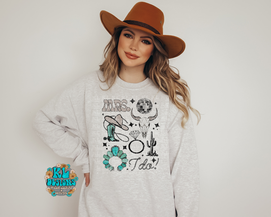 Western Bride Collage