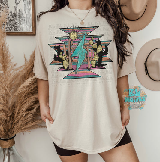 Aztec Cactus Tee