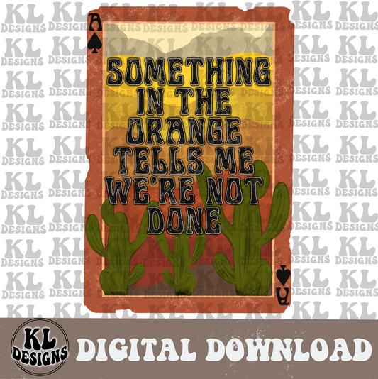 Orange Desert Card | Digital Download
