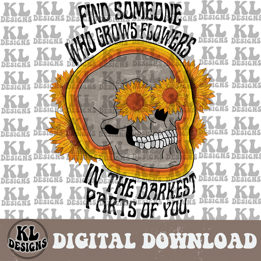 Sunflower Skull | Digital Download